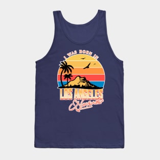 Was born in Los Angeles, November Retro Tank Top